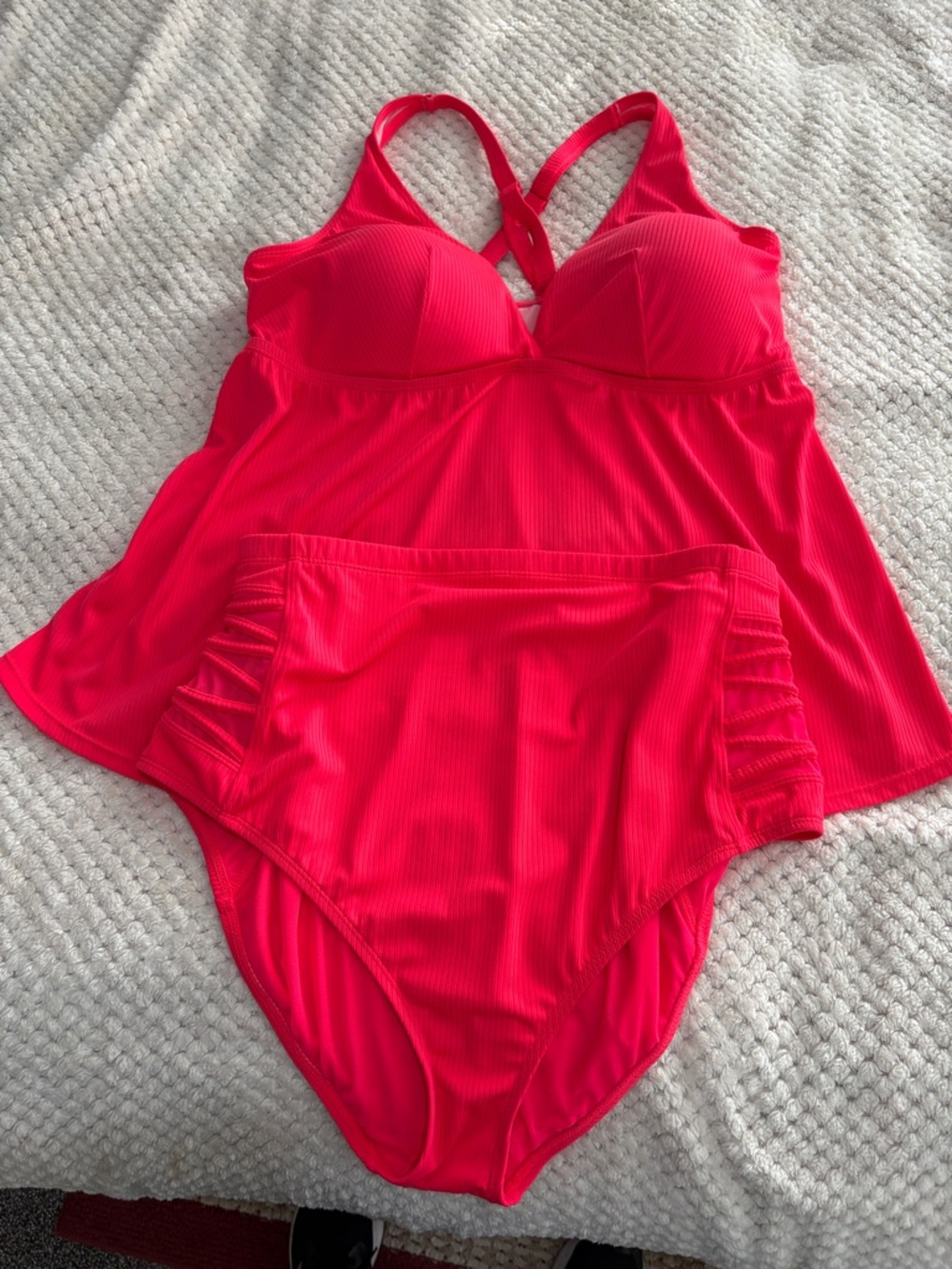 Torrid  Coral Swimsuit Set - Picture 4 of 6